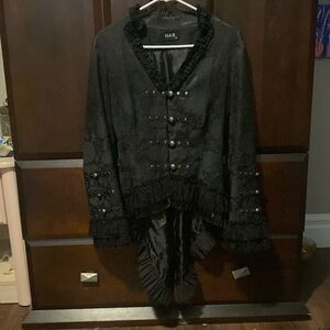 gothic lace tailcoat vest